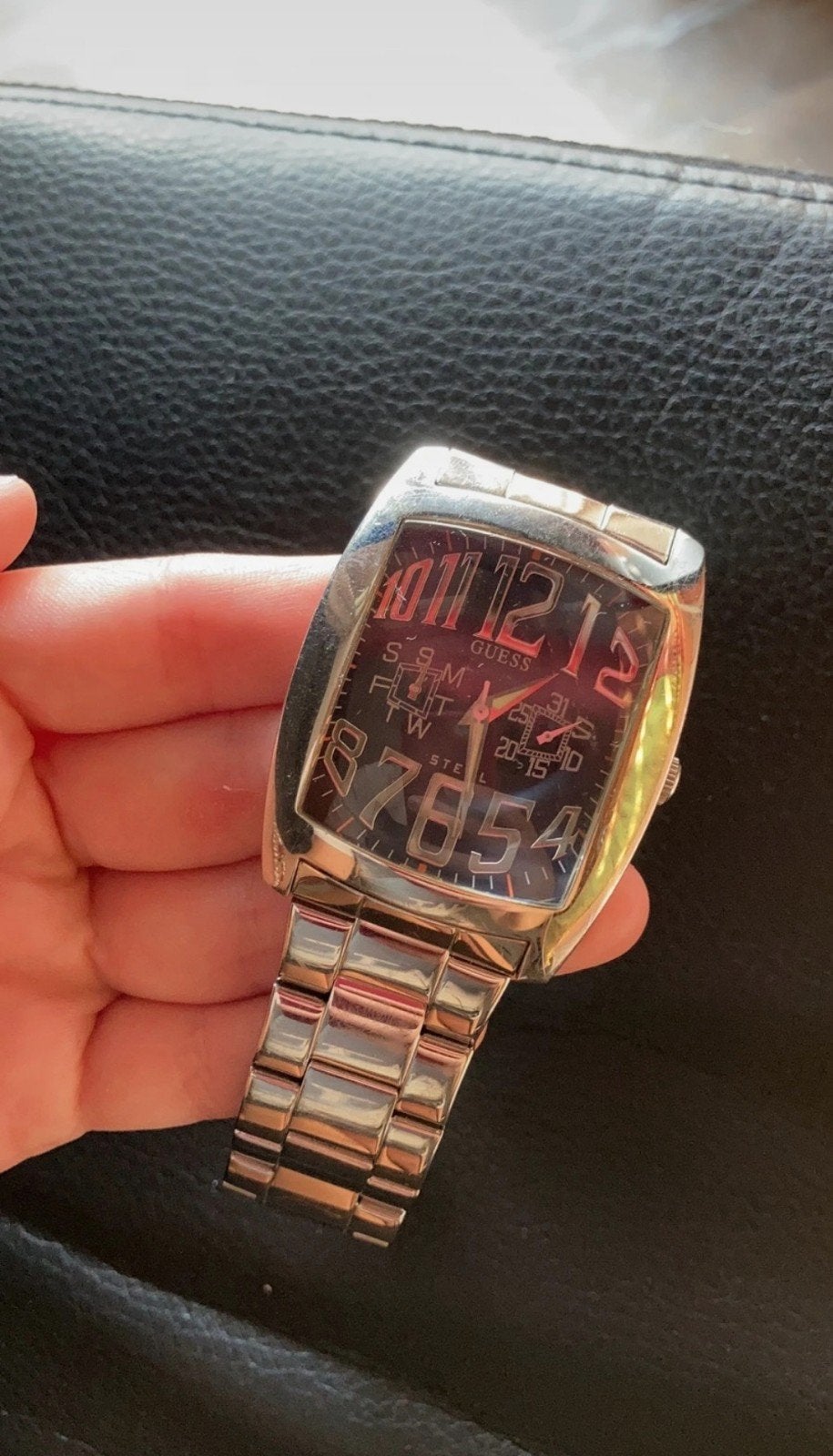 Guess Steel horloge, Staal, Staal, Guess, Polshorloge