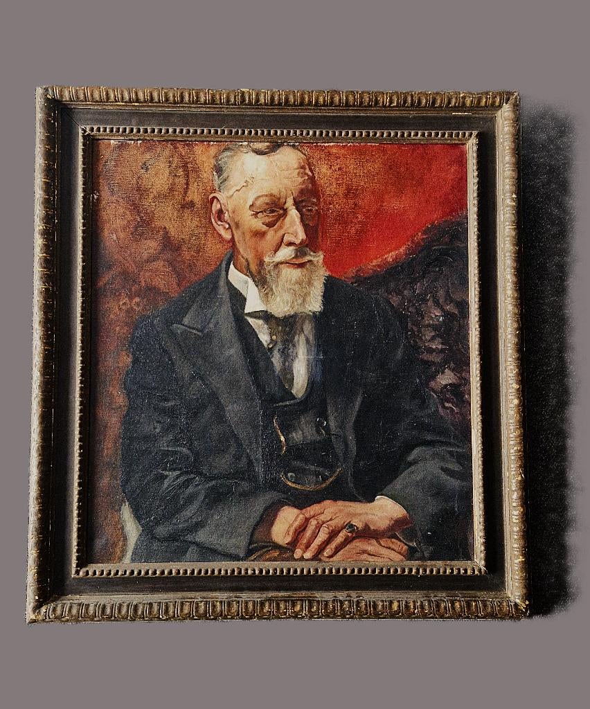 omstreeks 1900 groot olieverf "portret h.p. Berlage", Ophalen
