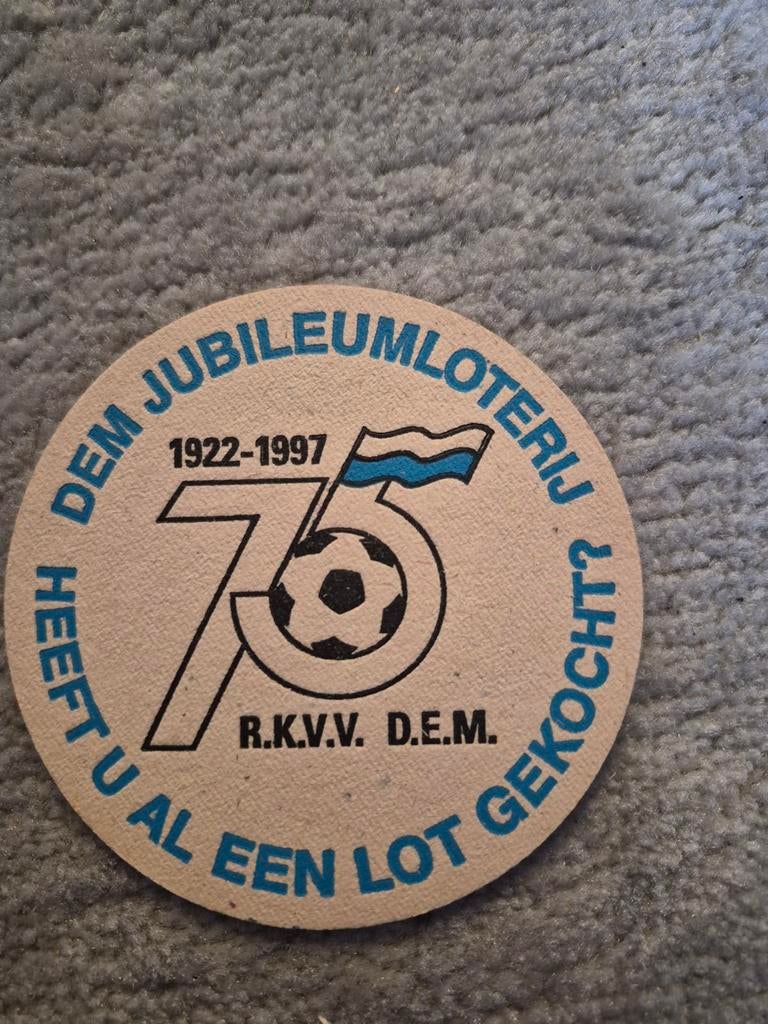 Amstel Bier Viltje - 75 Jaar R.K.V.V. D.E.M. Jubileum, Ophalen of Verzenden