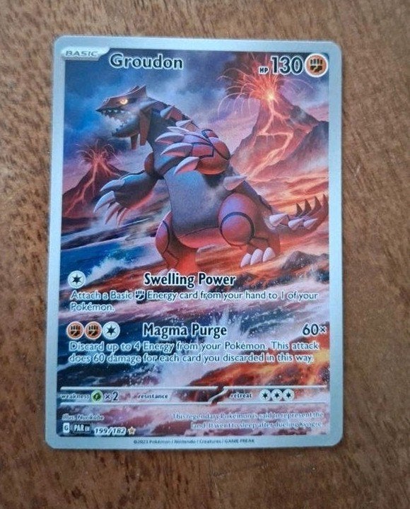 Groudon (Full Art)  199/182, Ophalen of Verzenden, Zo goed als nieuw, Losse kaart
