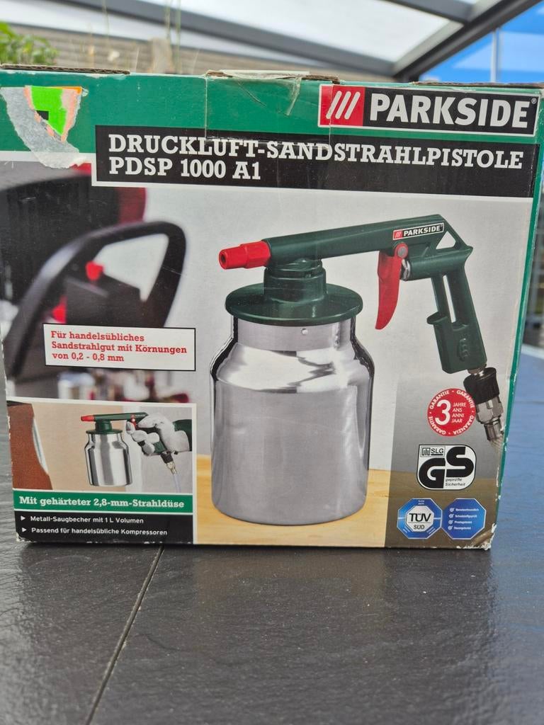 Zandstraalpistool, drukslang en bandenpomp set, Doe-het-zelf en Verbouw, Gereedschap | Handgereedschap, Ophalen