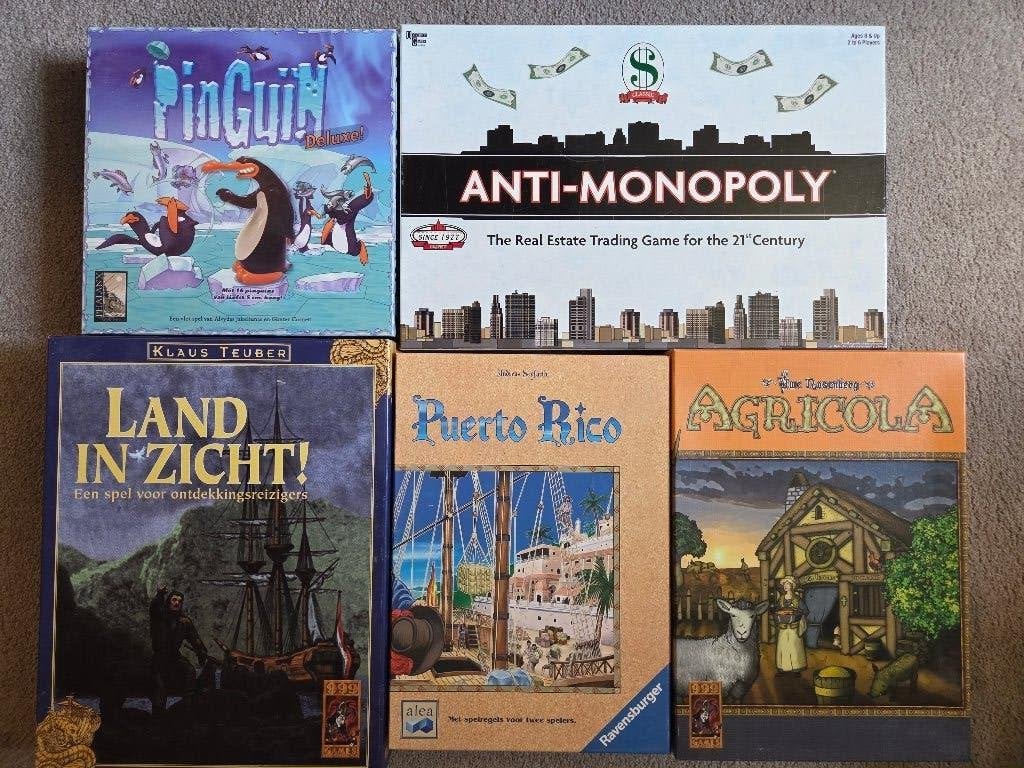 Bordspellen, Ophalen, Zo goed als nieuw