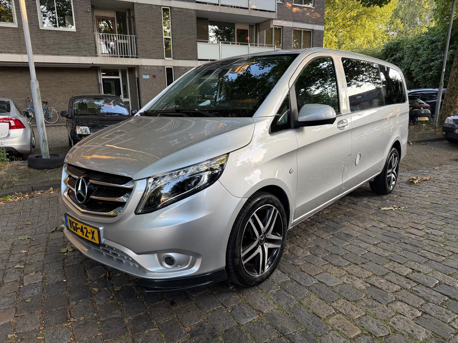 Mercedes Vito 2016 automaat 220pk (EX BTW!!), Auto's, Bestelauto's, Particulier, Mercedes-Benz, Diesel, Geïmporteerd, Zilver of Grijs