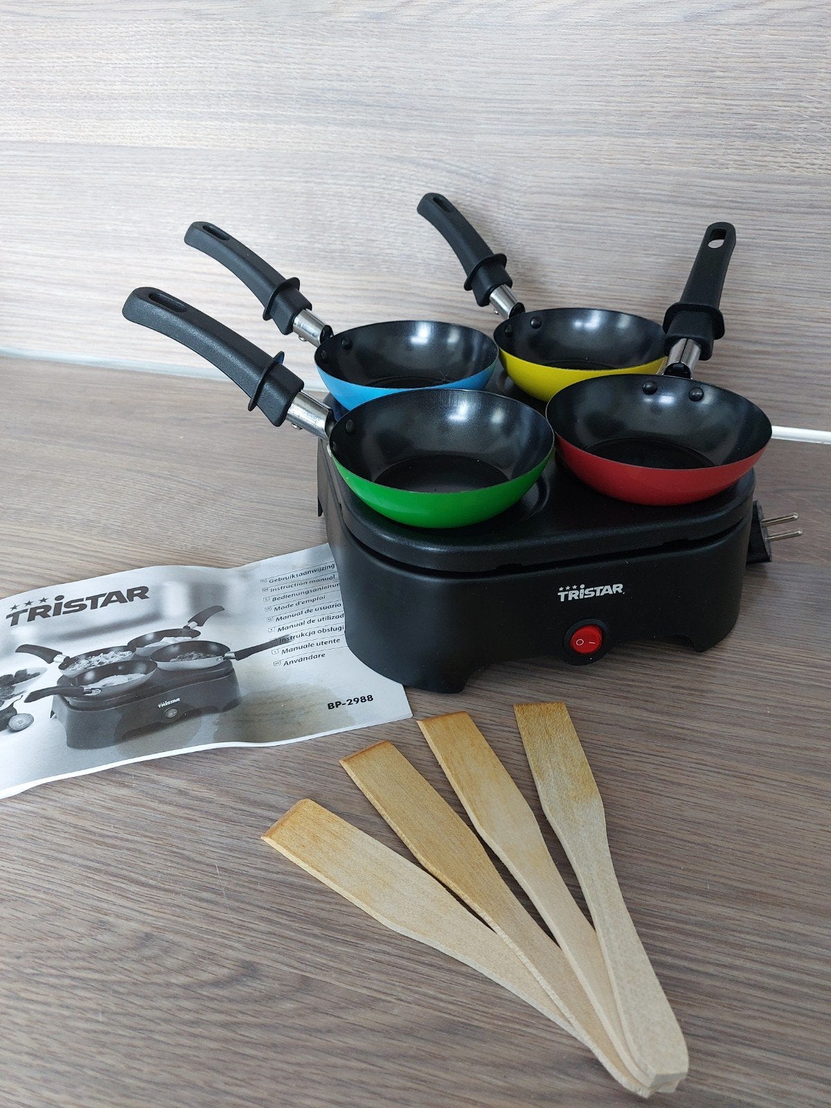 Tristar BP-2988 wokset, Ophalen of Verzenden, Zwart, Metaal, Overige merken