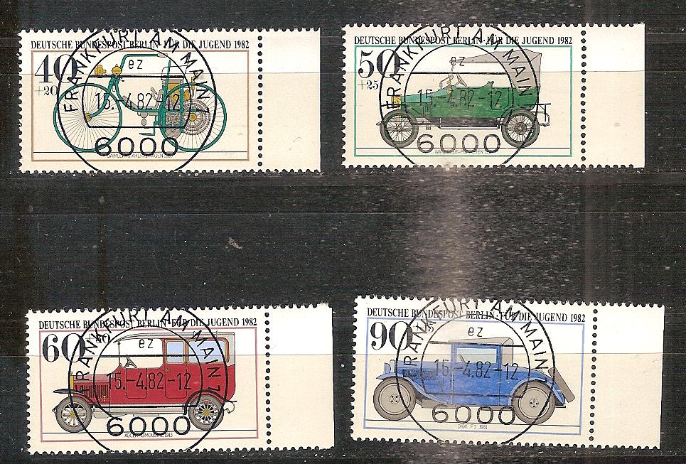 Auto 3 Berlin 660-663, Ophalen of Verzenden, Gestempeld, Auto's