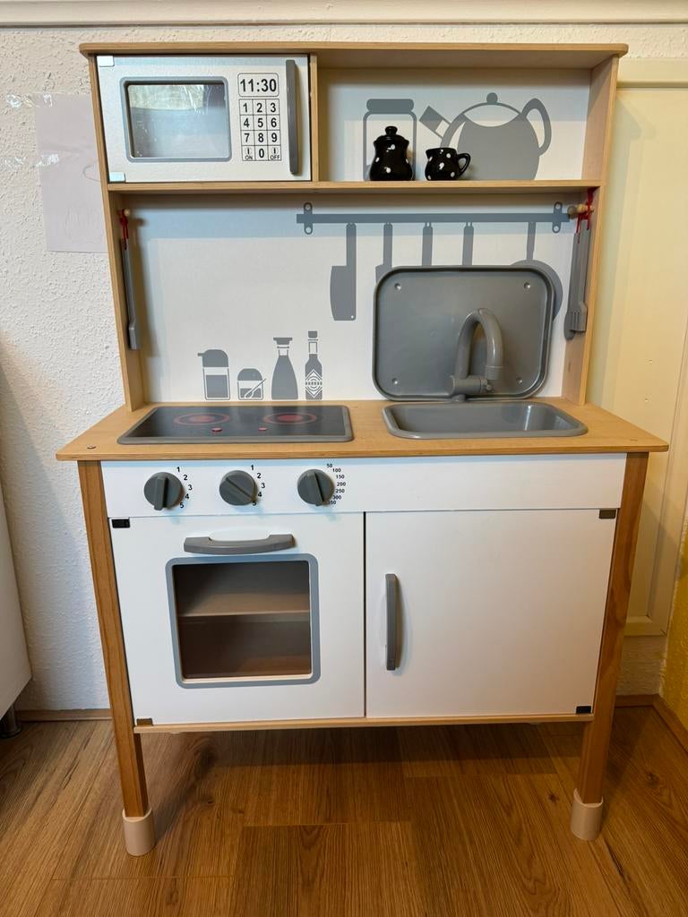 Speelkeuken, kassa/winkeltje en accessoires, conmpleet, Ophalen, Gebruikt