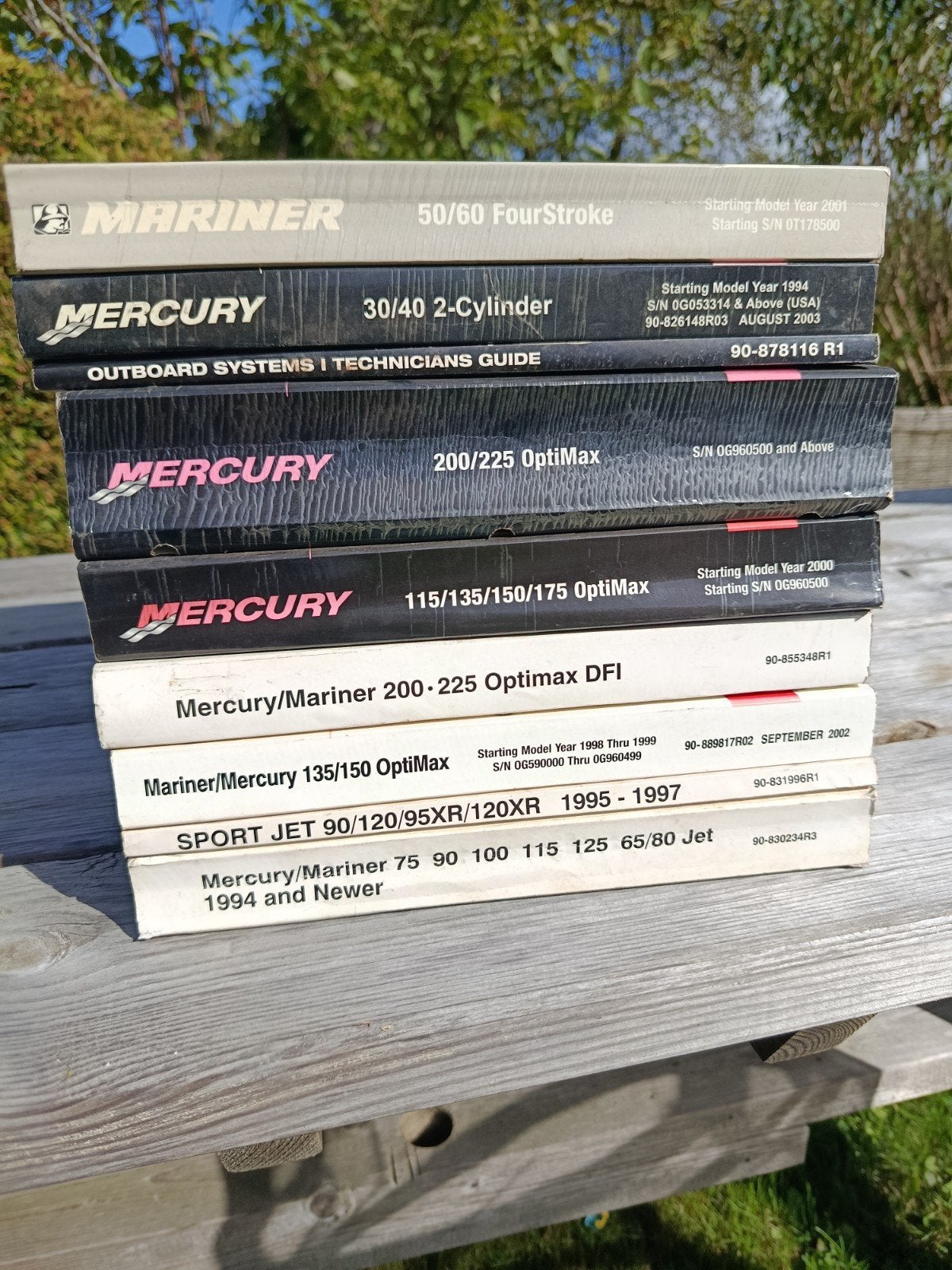 Mercury Mariner Service Manuals - Diverse Modellen, Ophalen of Verzenden, Gebruikt, Boek of Waterkaart