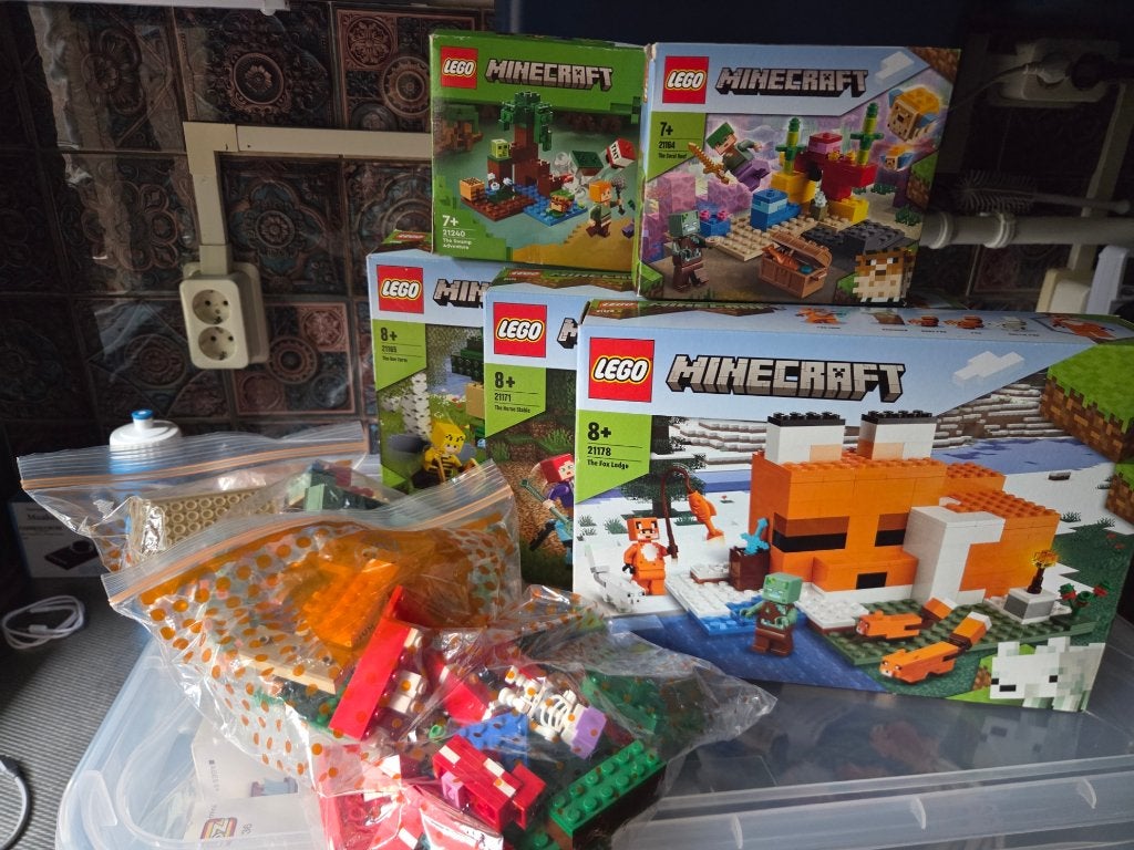 Verzameling LEGO Minecraft sets, Minecraft, Lego, Compleet, Ophalen of Verzenden