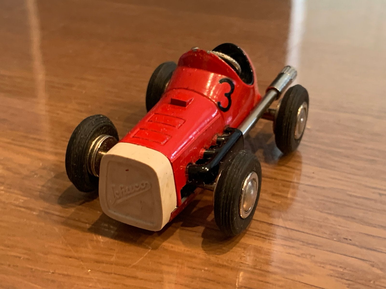 Schuco Micro Racer 1041 - Vintage Rode Raceauto, Antiek en Kunst, Ophalen of Verzenden