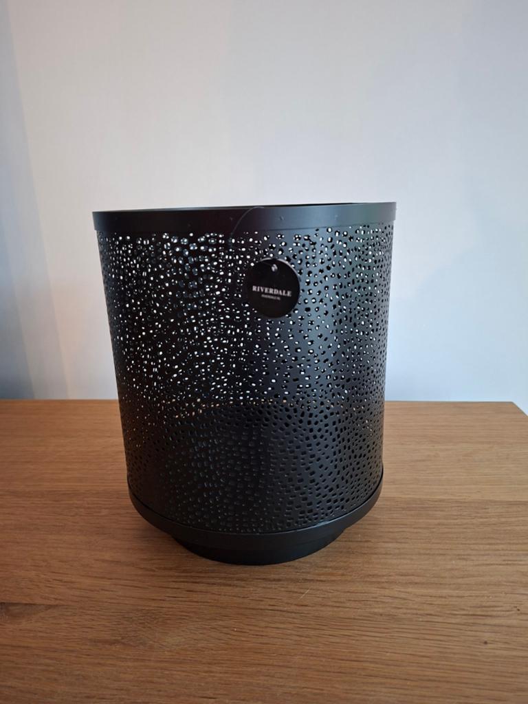 Nieuw Riverdale Hurricane windlicht zwart 24 cm, Huis en Inrichting, Woonaccessoires | Kandelaars en Kaarsen, Zie website, Riverdale