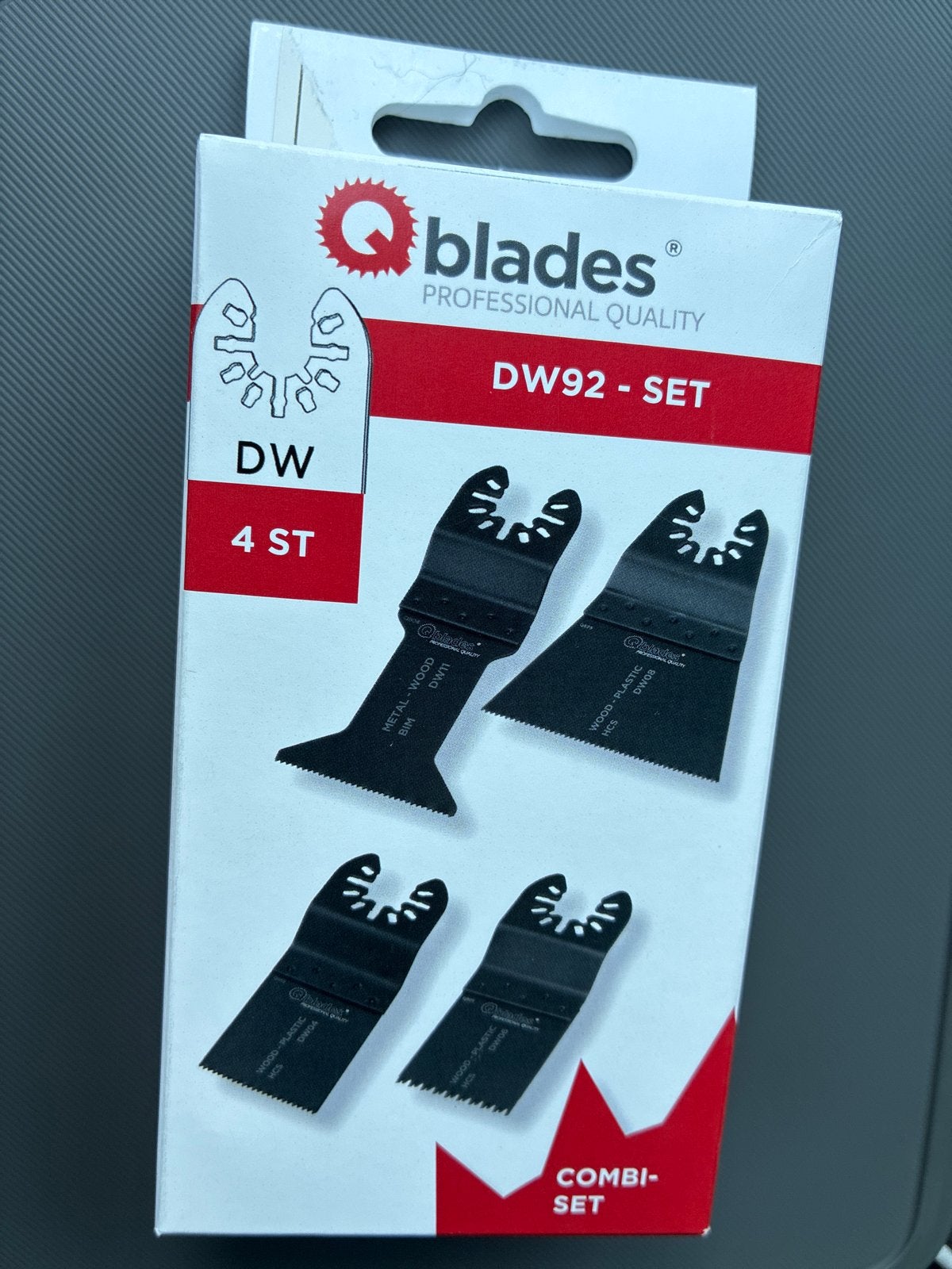 QBlades DW92 Combi-Set 4 Stuks Multitool Zaagbladen, Ophalen of Verzenden, Nieuw