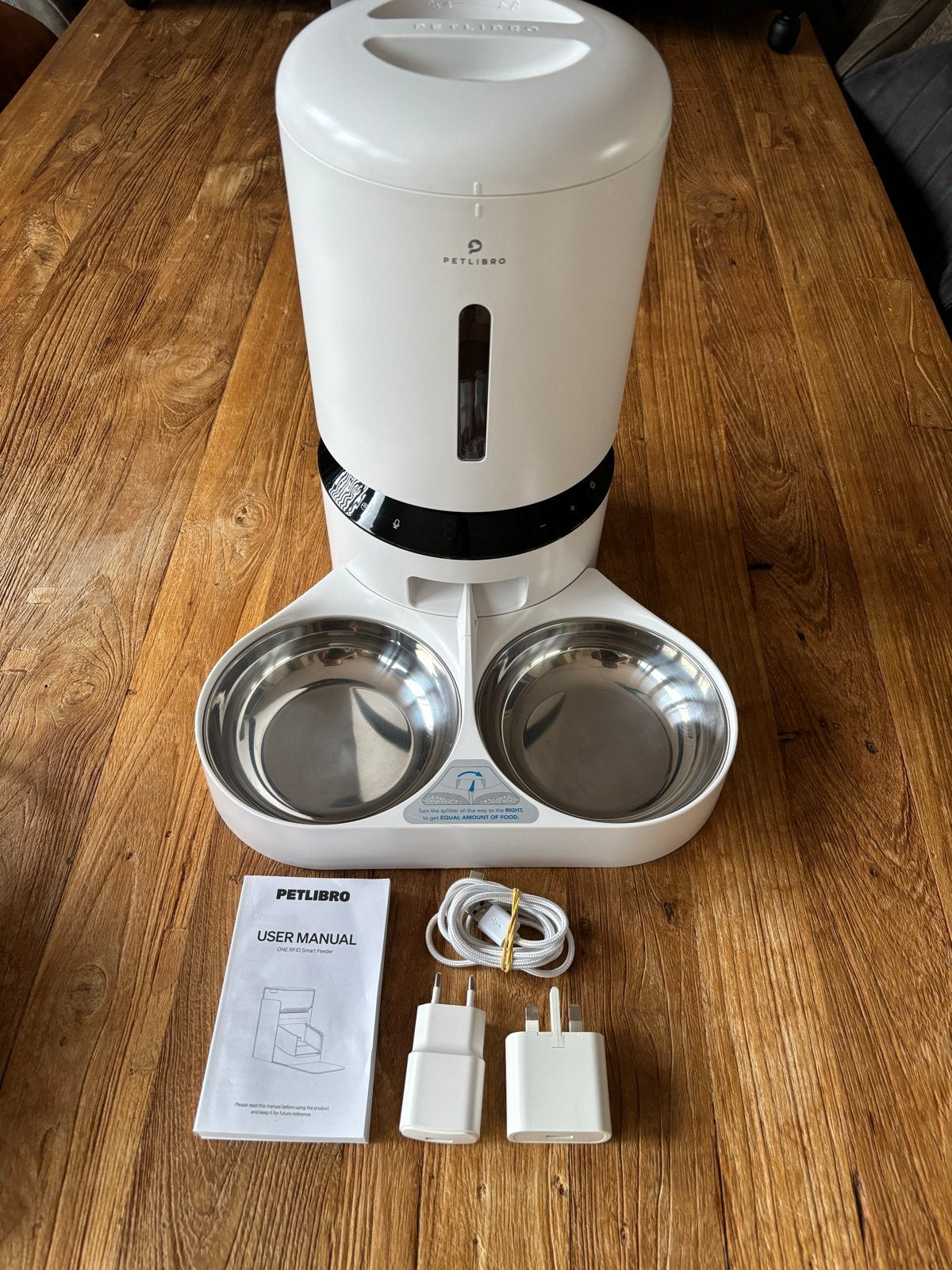 Petlibro Granary Automatische Dubbele Voerbak 5 liter, Dieren en Toebehoren, Ophalen of Verzenden, Automatisch, Gebruikt