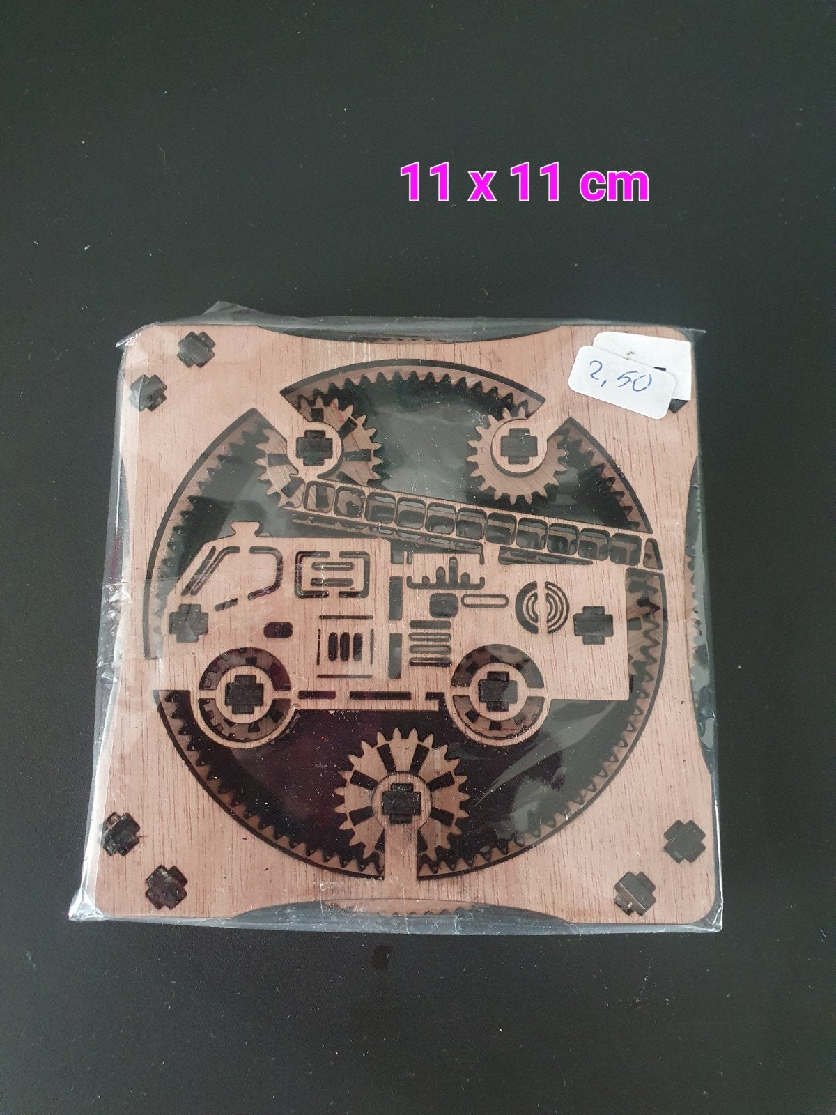 Handgemaakt Houten Ornament met Draaiend Rad - Nieuw, Ophalen of Verzenden, Nieuw