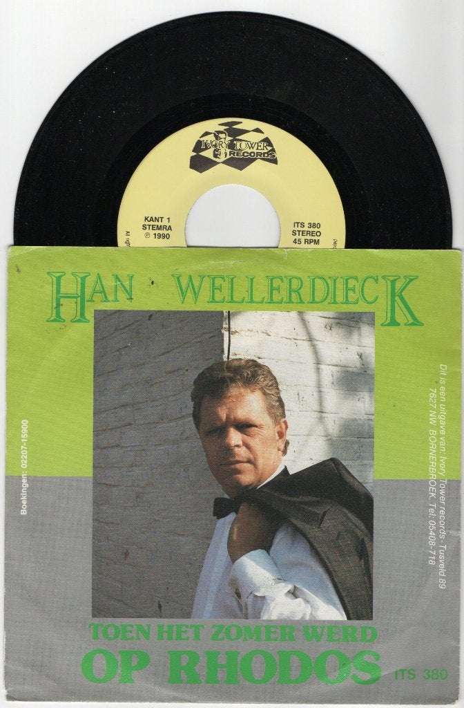 Han Wellerdieck – Toen Het Zomer Werd Op Rhodos, Ophalen of Verzenden, Zo goed als nieuw, 7 inch, Levenslied of Smartlap