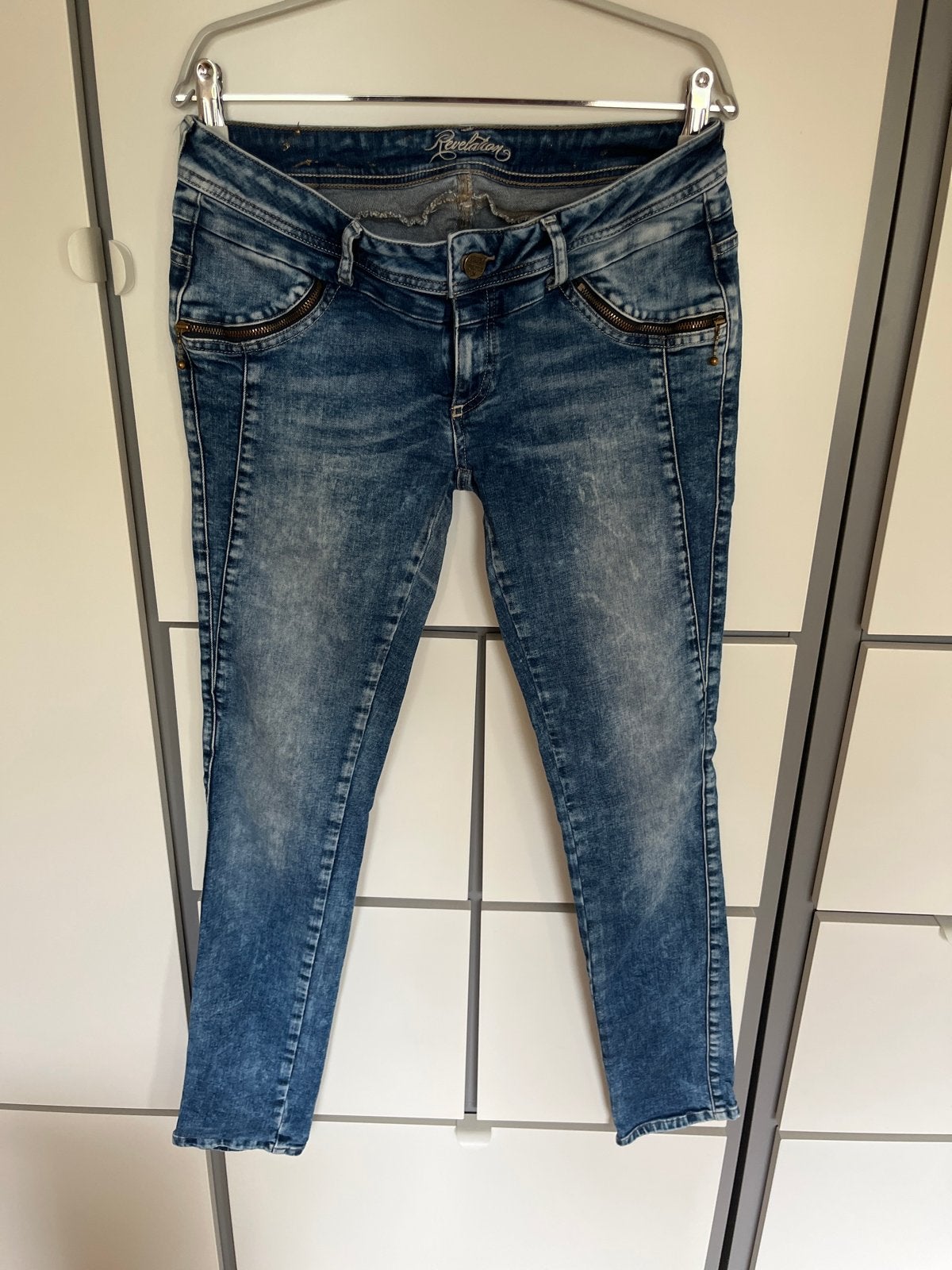 Revelation Jeans - Maat W32 (confectie 38/40), Kleding | Dames, Spijkerbroeken en Jeans, Ophalen of Verzenden, Gedragen, Blauw
