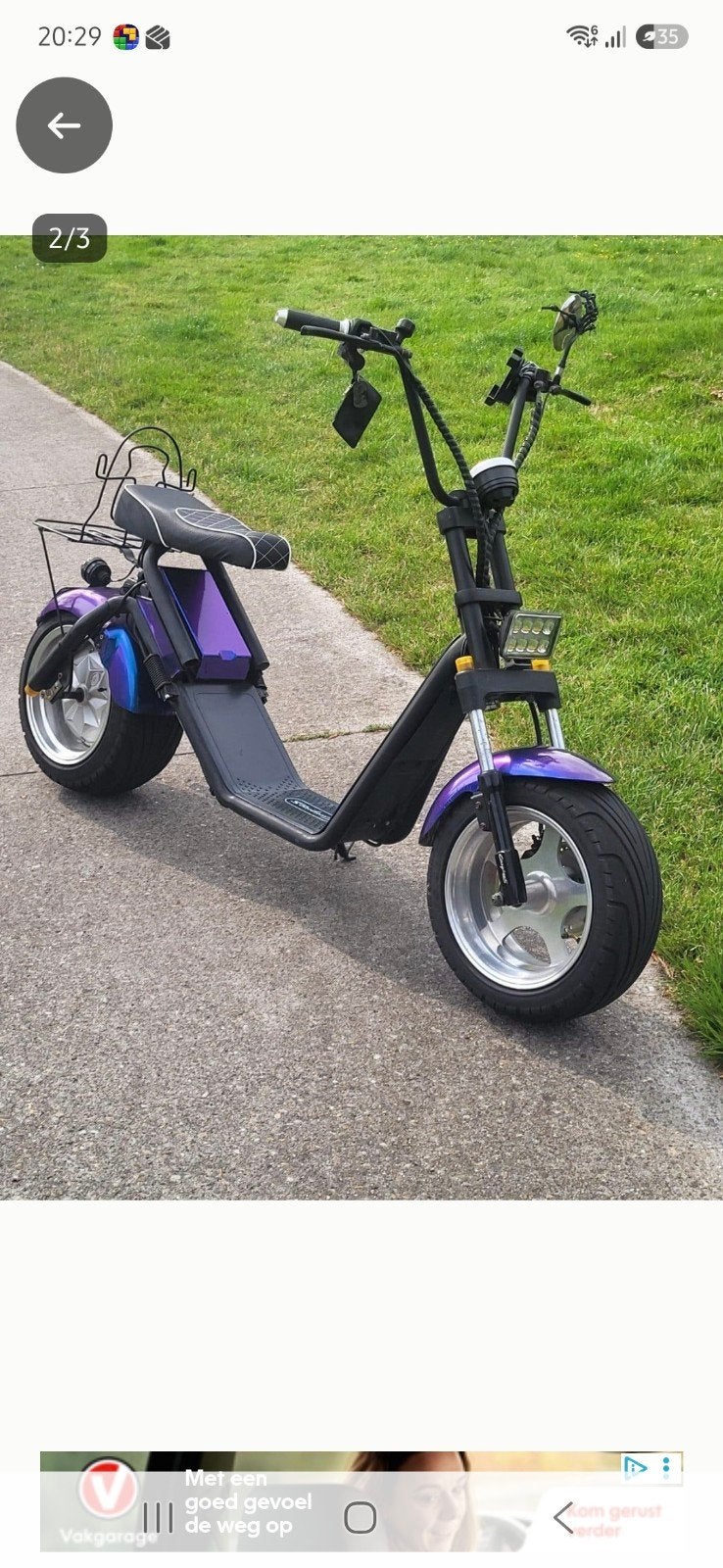 E-Chopper  Paars/Blauw, Ophalen, Gebruikt, Elektrisch, Overige merken
