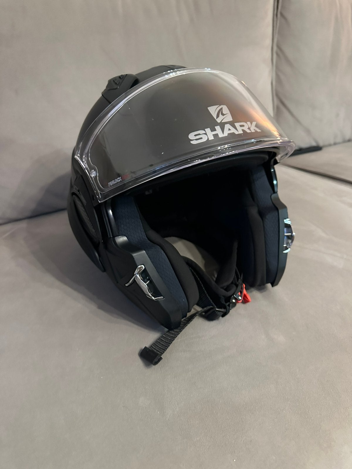 SHARK EVO GT BLANK Systeemhelm Mat Zwart XL, Motoren, Kleding | Motorhelmen, Systeemhelm, Heren, XL, Shark