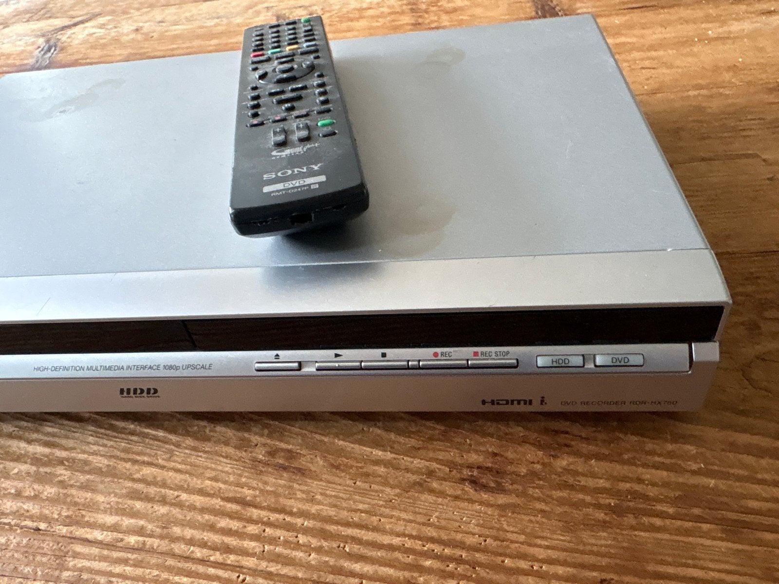 Sony RDR-HX750 DVD Recorder met HDMI en HDD, Audio, Tv en Foto, Ophalen, Gebruikt, Met harddisk, Dvd-recorder
