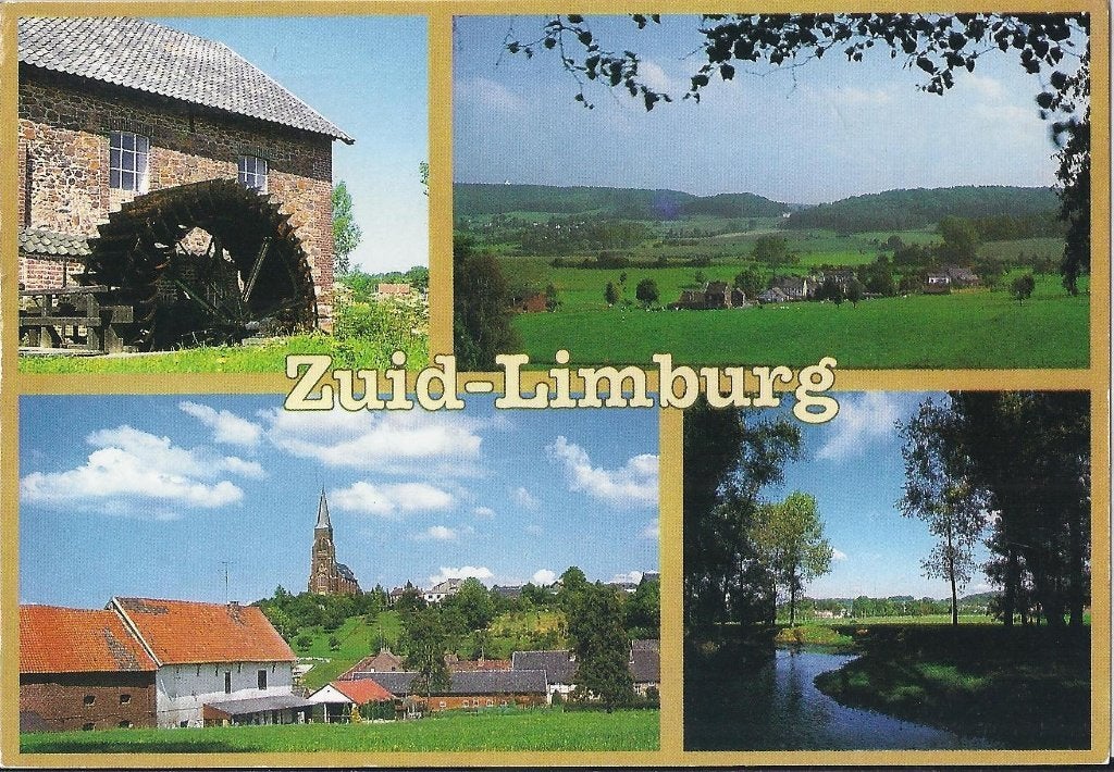 Kp9625 gelopen ansichtkaart zuid limburg, Verzenden, 1980 tot heden, Gelopen, Limburg