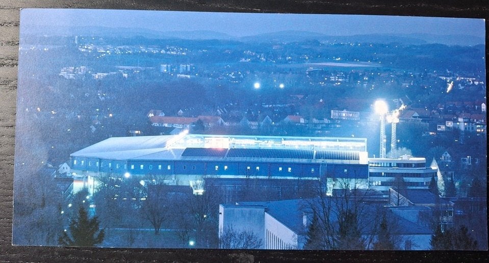 Stadion ansichtkaart Bielefeld, Alm, Ophalen, Zo goed als nieuw, Buitenlandse clubs, Poster, Plaatje of Sticker