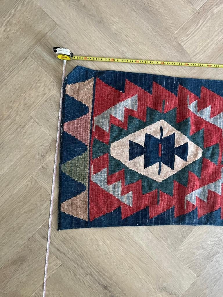 Handgeknoopt wollen kleed - Mesopotamische stijl, Ophalen, Mesopotamisch, Etnisch, Traditioneel, Gebruikt, 50 tot 100 cm