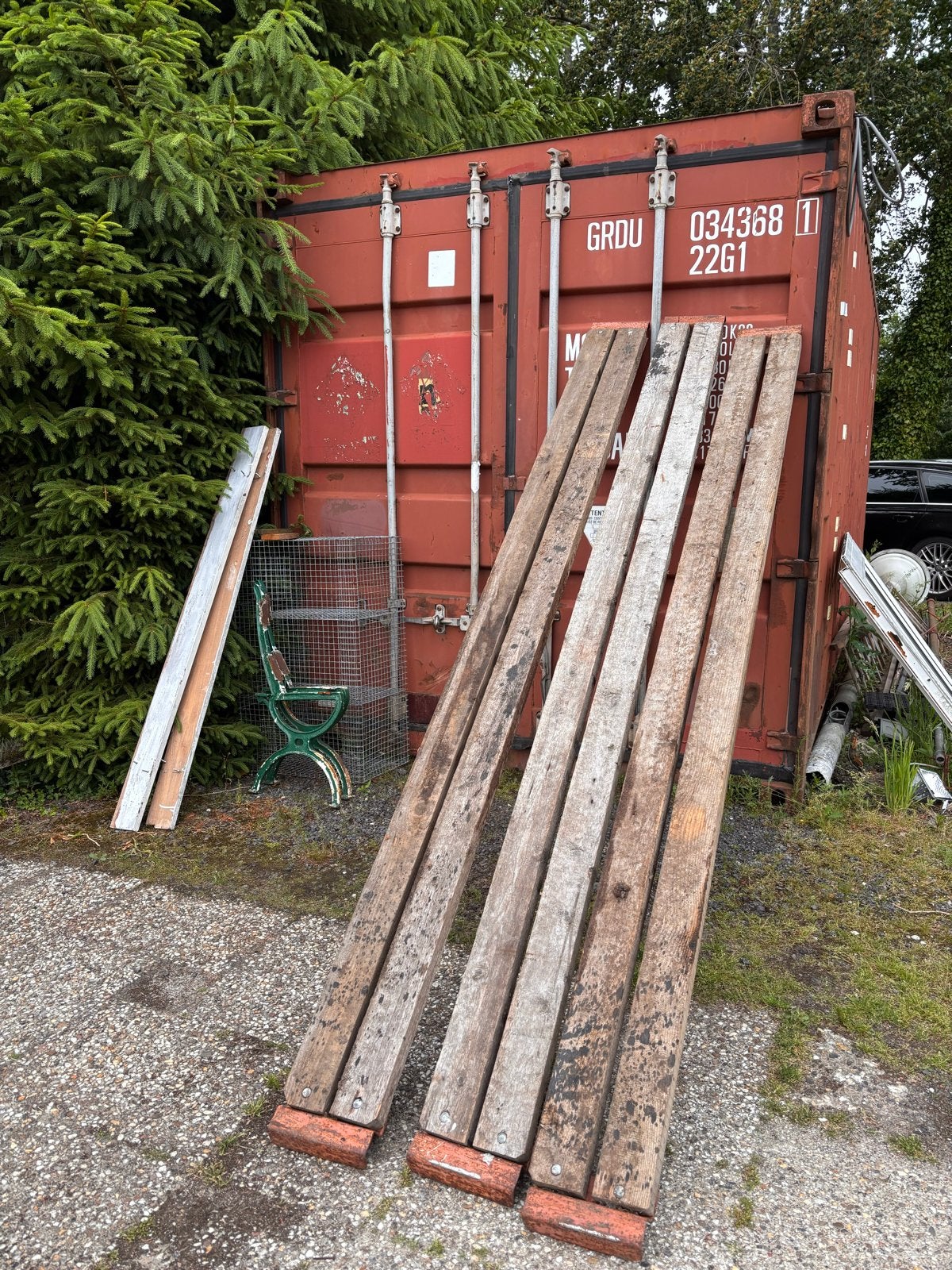 Stevige houten oprijplaten voor diverse toepassingen, Ophalen, Gebruikt