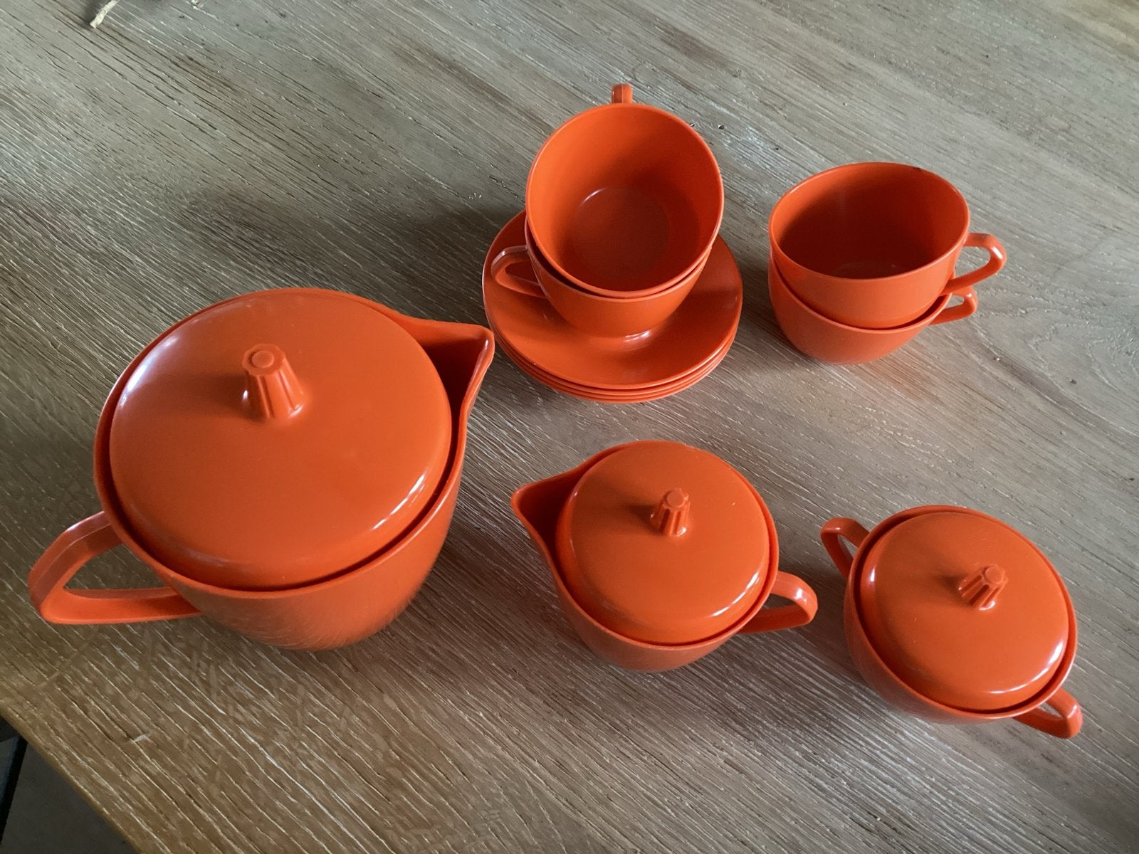 Zeldzame Melotoy Vintage theeset speelgoed jaren '60, Ophalen of Verzenden, Gebruikt, Jongen of Meisje