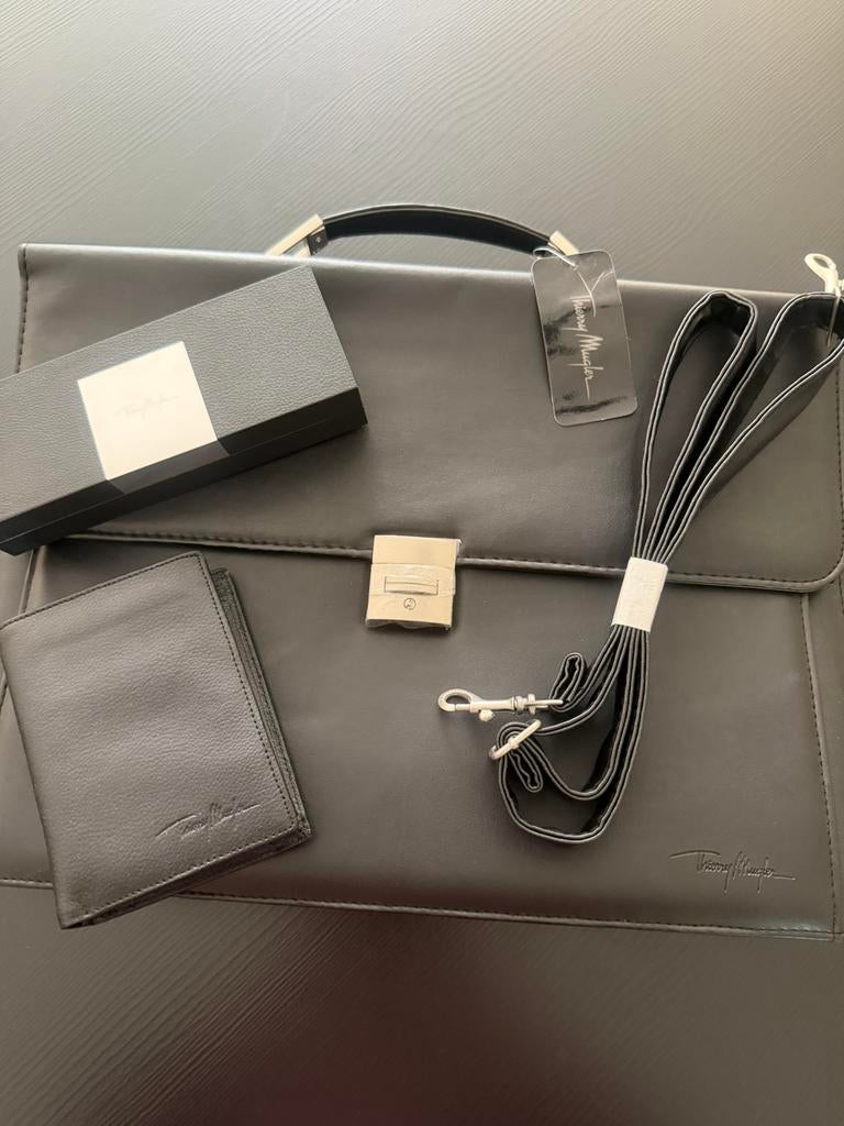 Thierry Mugler Business Set, Ophalen of Verzenden, Nieuw, Zwart, Aktetas