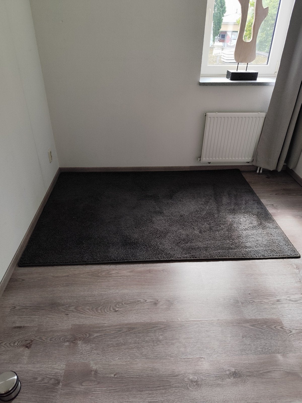 Grijs vloerkleed, Ophalen, 100 tot 150 cm, Zo goed als nieuw, 150 tot 200 cm
