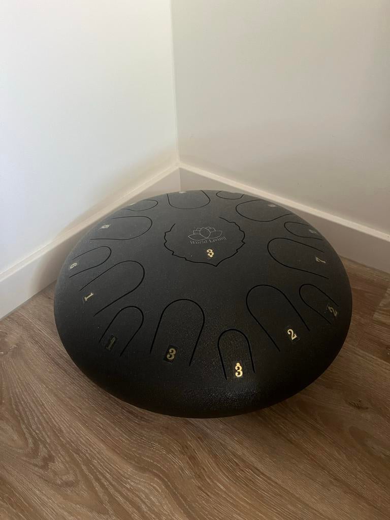 Handpan / Tongue Drum - World Living - 30/35 cm, Muziek en Instrumenten, Ophalen of Verzenden, Zo goed als nieuw