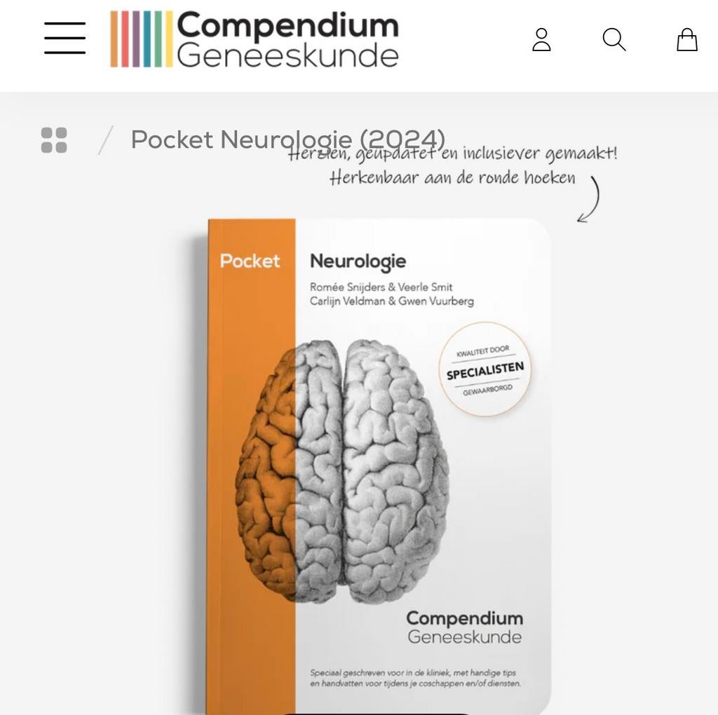 7x pocket Compendium Geneeskunde, Ophalen of Verzenden, Beta, Nieuw, WO