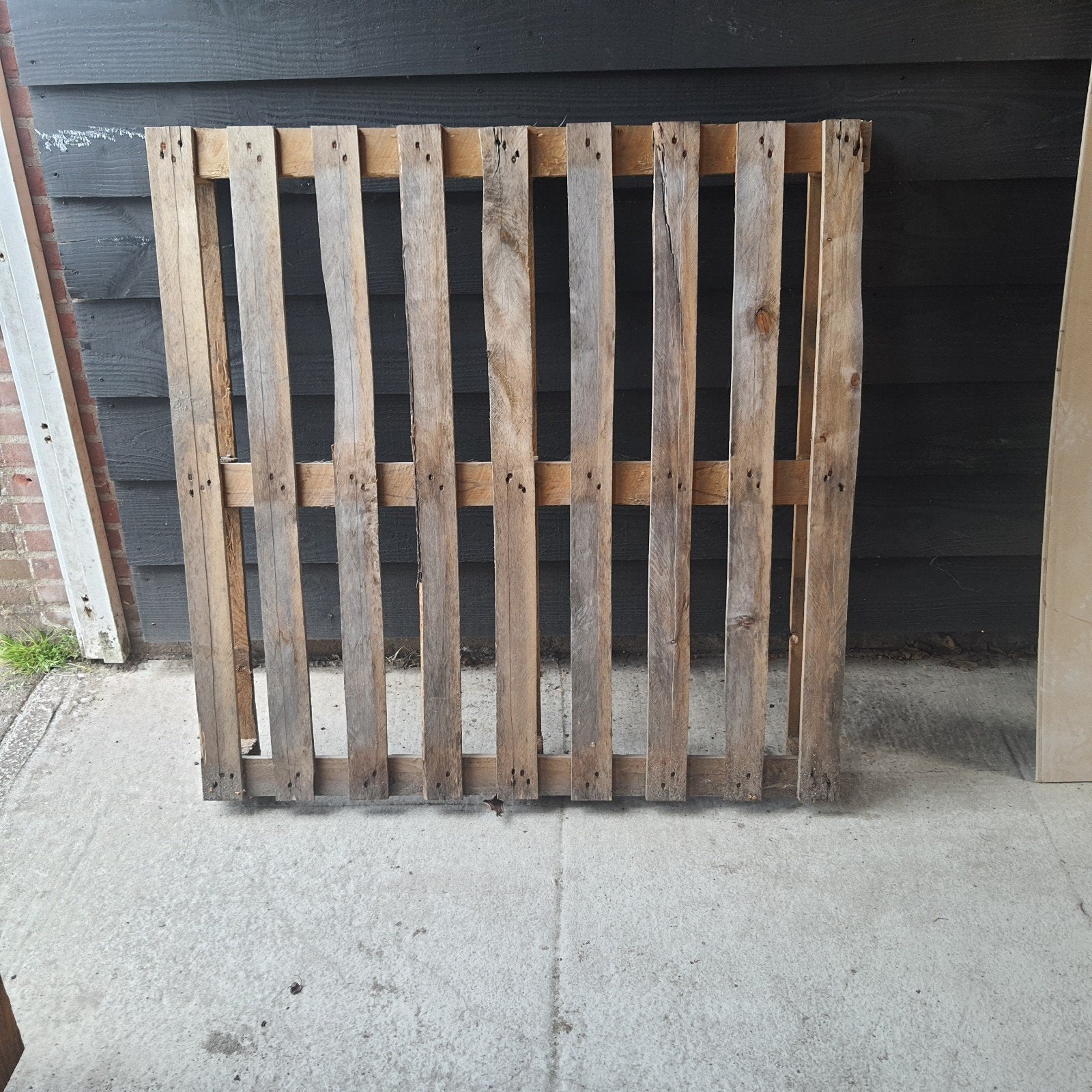 pallet 115 x 115, Ophalen, Zo goed als nieuw, Overige houtsoorten, Minder dan 200 cm