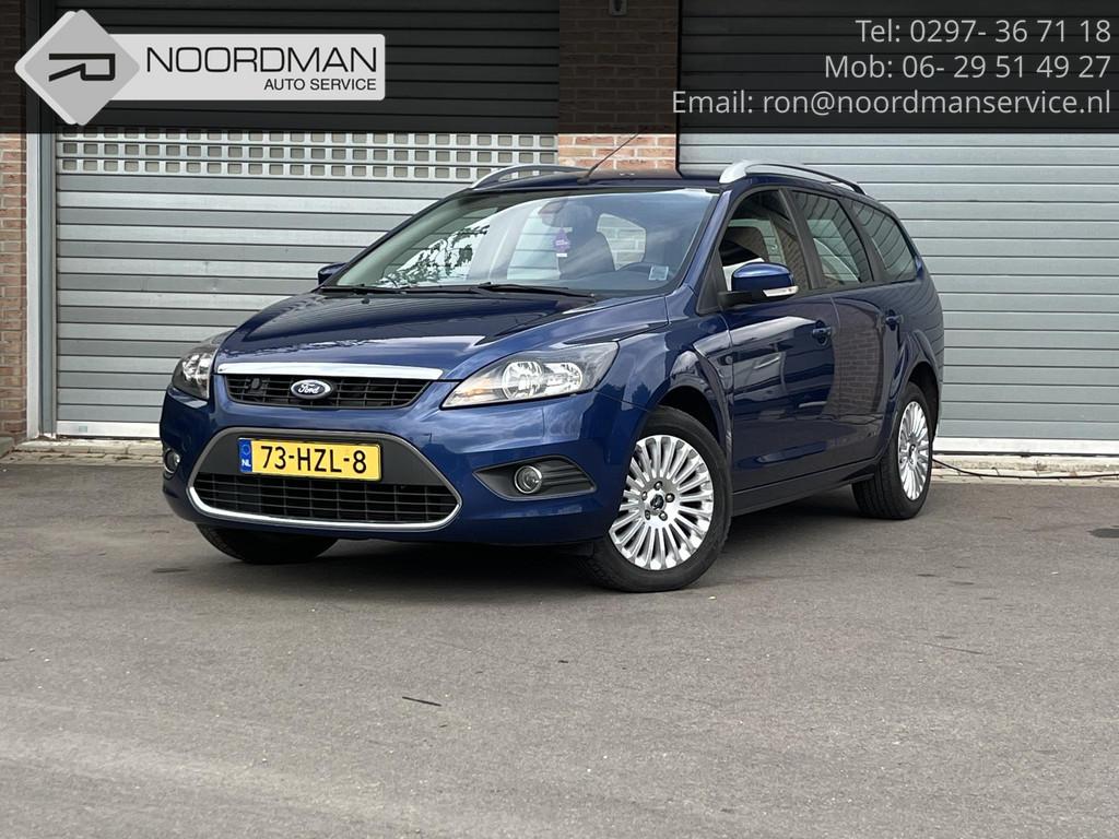 Ford Focus Wagon 1.8 Titanium Flexi Fuel, Gebruikt, 4 cilinders, Blauw, Euro 4