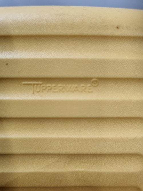 botervloot tupperware geel blauw, Ophalen of Verzenden, 'T Olde Gre-j, Info@toldegrej.nl, Endepoelstraat 20f Didam