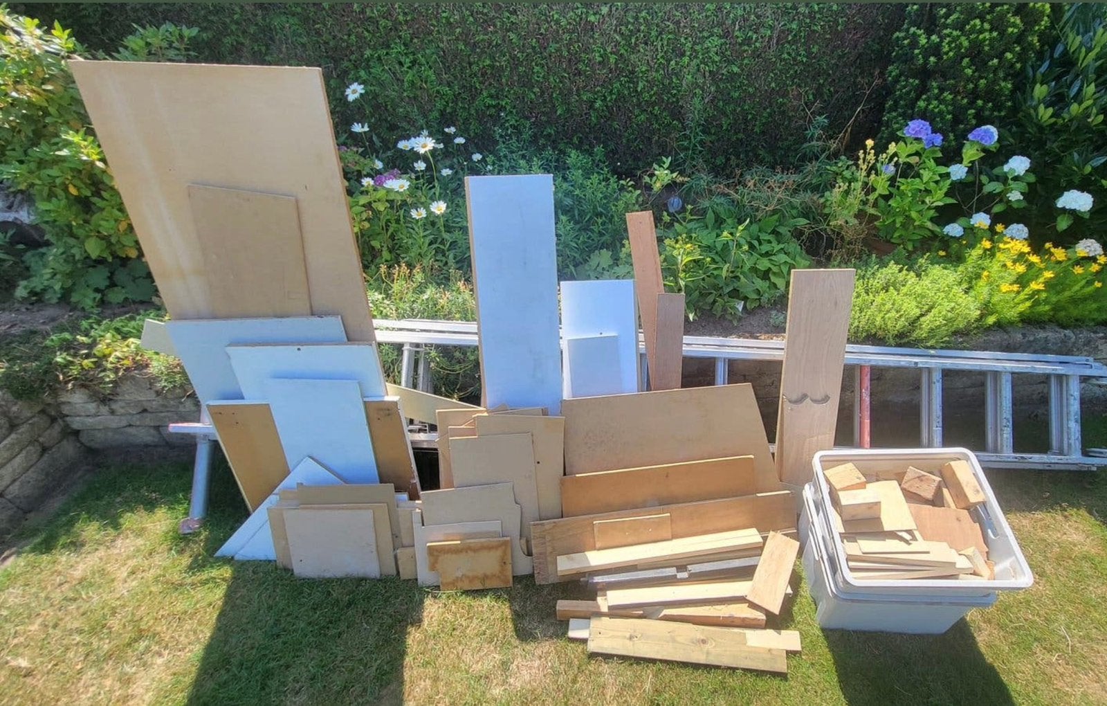 Afvalstukken hout, Ophalen, Gebruikt
