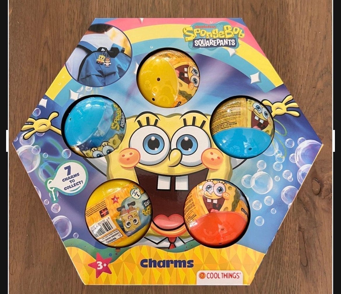 SpongeBob SquarePants Charms Collectie - 7 Bedels, Ophalen of Verzenden, Nieuw