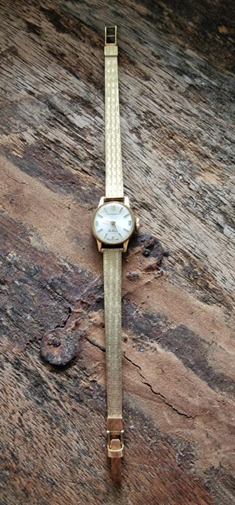 Gouden 14k dameshorloge jaren 70., Sieraden, Tassen en Uiterlijk, Horloges | Antiek, Overige merken, Polshorloge, Goud, 1960 of later