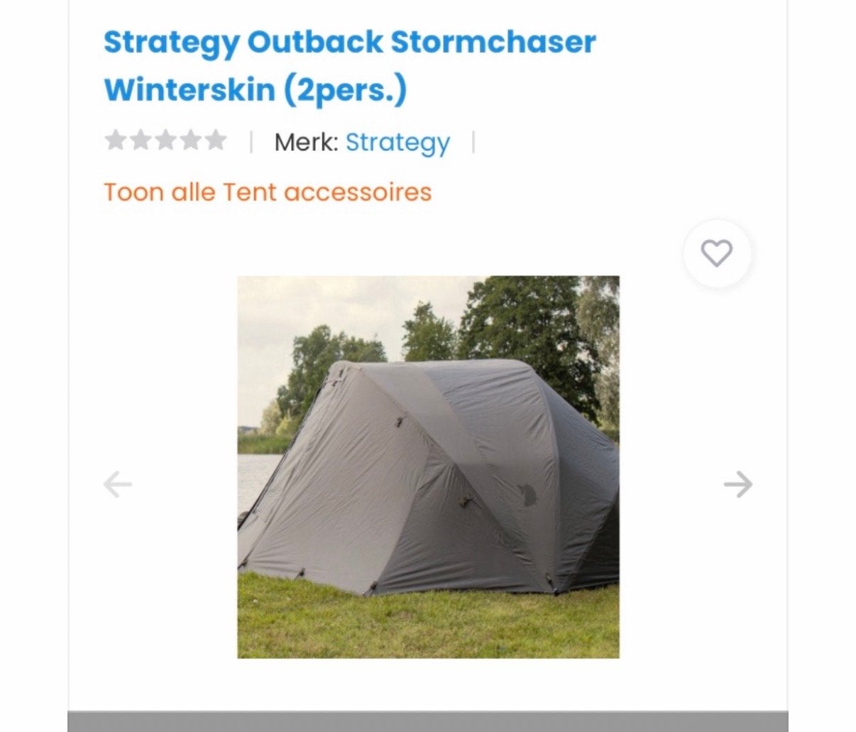 Gezocht: Winterskin voor Strategy Outback Stormchaser 2-pers, Ophalen, Gebruikt