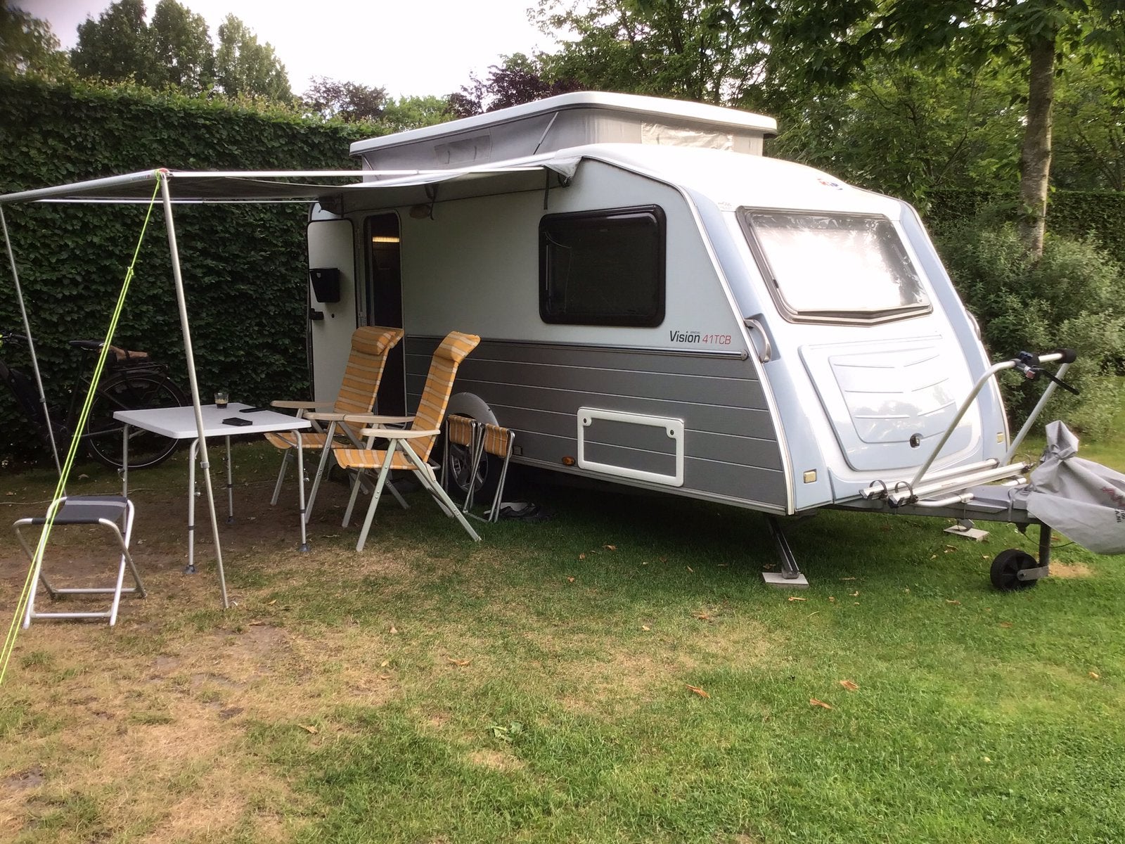 Te koop caravan KIP VISION 41 TCB, Caravans en Kamperen, Caravans, Kip, Treinzit, Particulier, 4 tot 5 meter