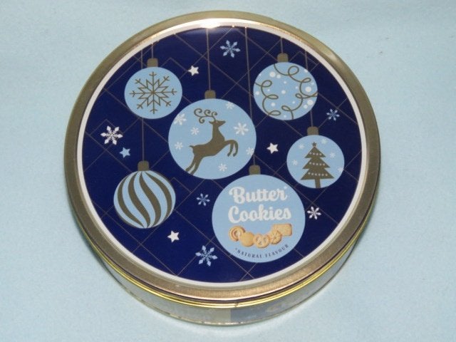 Leuke ronde koektrommel voor de kerst, Diversen, Ophalen of Verzenden, Zo goed als nieuw