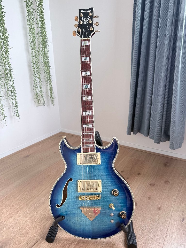 Ibanez AR520HFM-LBB, Ophalen of Verzenden, Zo goed als nieuw, Semi-solid body, Ibanez