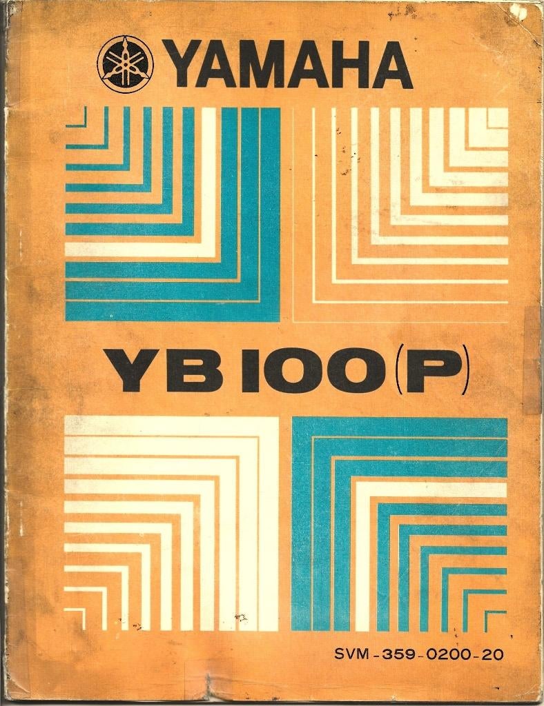 Yamaha YB100 (p) service manual (8053z), Verzenden, Yamaha