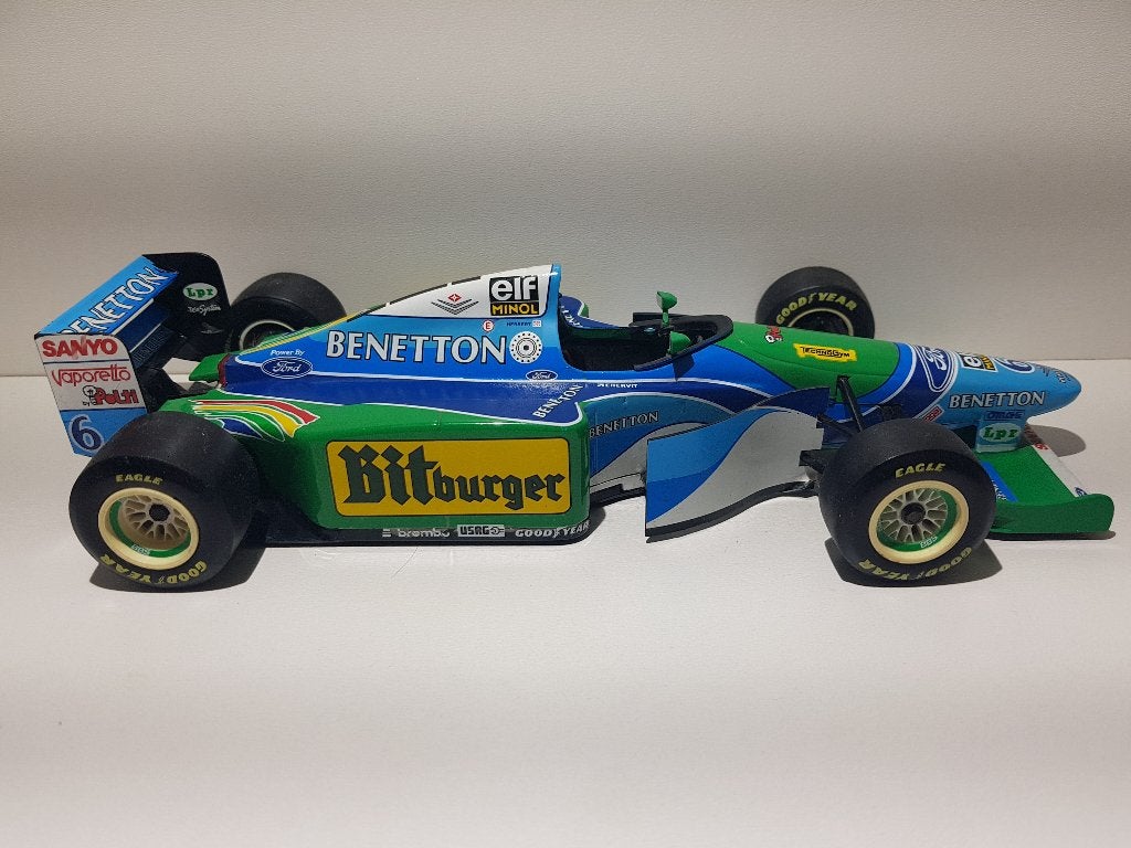 F1 Benetton B194 Bitburger Johnny Herbert No:6 ! in 1/18, Ophalen of Verzenden, Zo goed als nieuw, Auto, MiniChamps