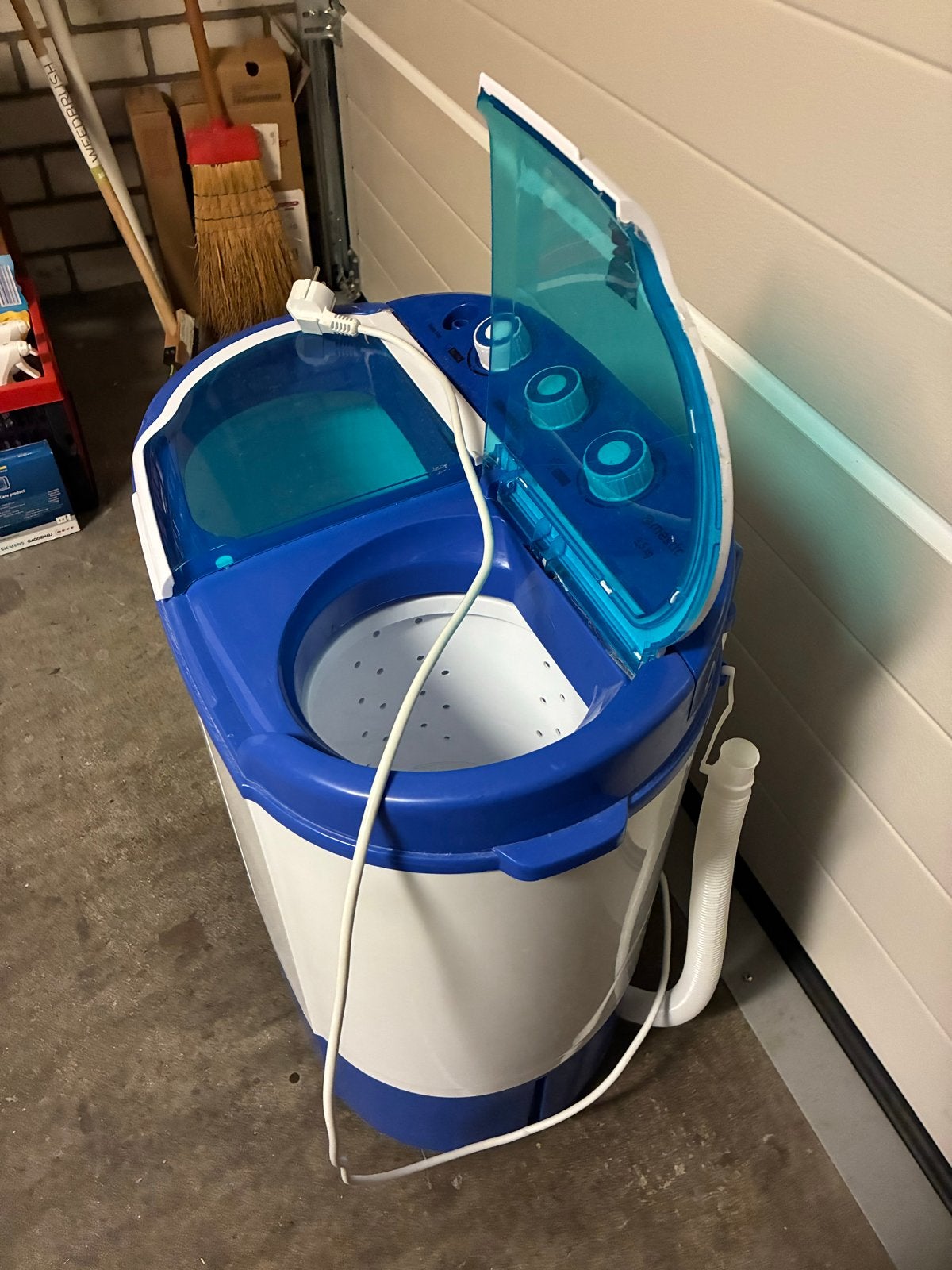 Mestic Mini Wasmachine 3.5 kg - Compact en Handig, Ophalen, Minder dan 1200 toeren, Minder dan 85 cm, Minder dan 4 kg