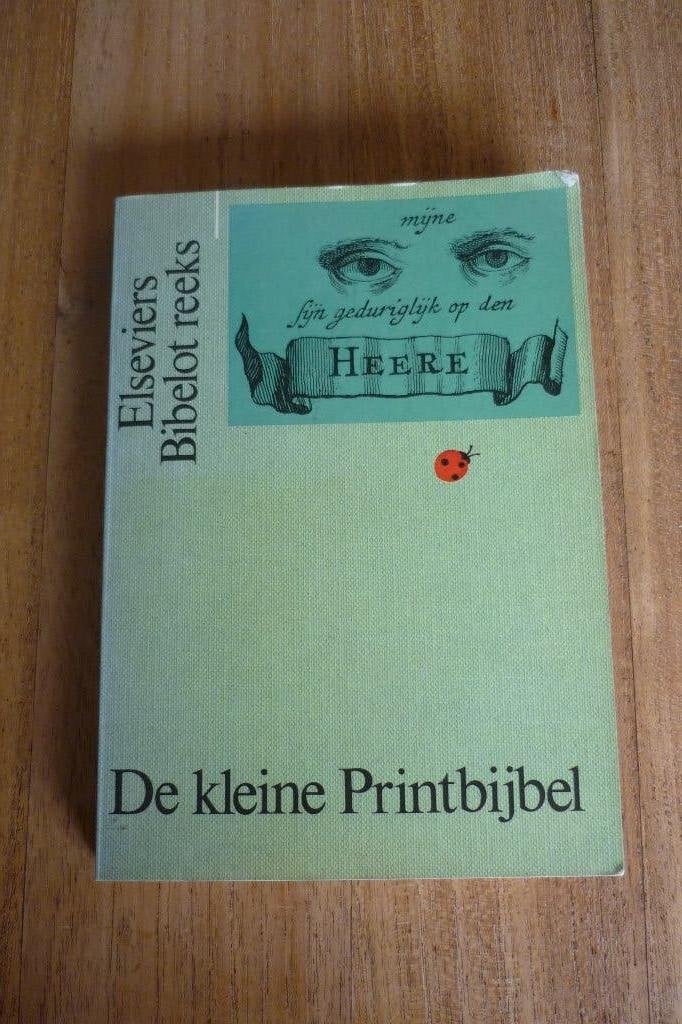 Elseviers Bibelot reeks '' DE KLEINE PRINTBIJBEL '', Gelezen, Christendom | Protestants, Ophalen of Verzenden, Leonard de Vries