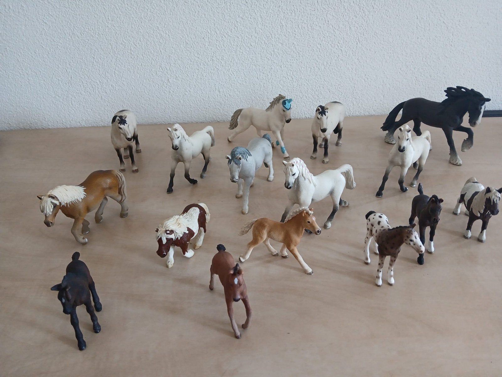 mooie verzameling Schleich paarden en veulens, Ophalen of Verzenden, Gebruikt