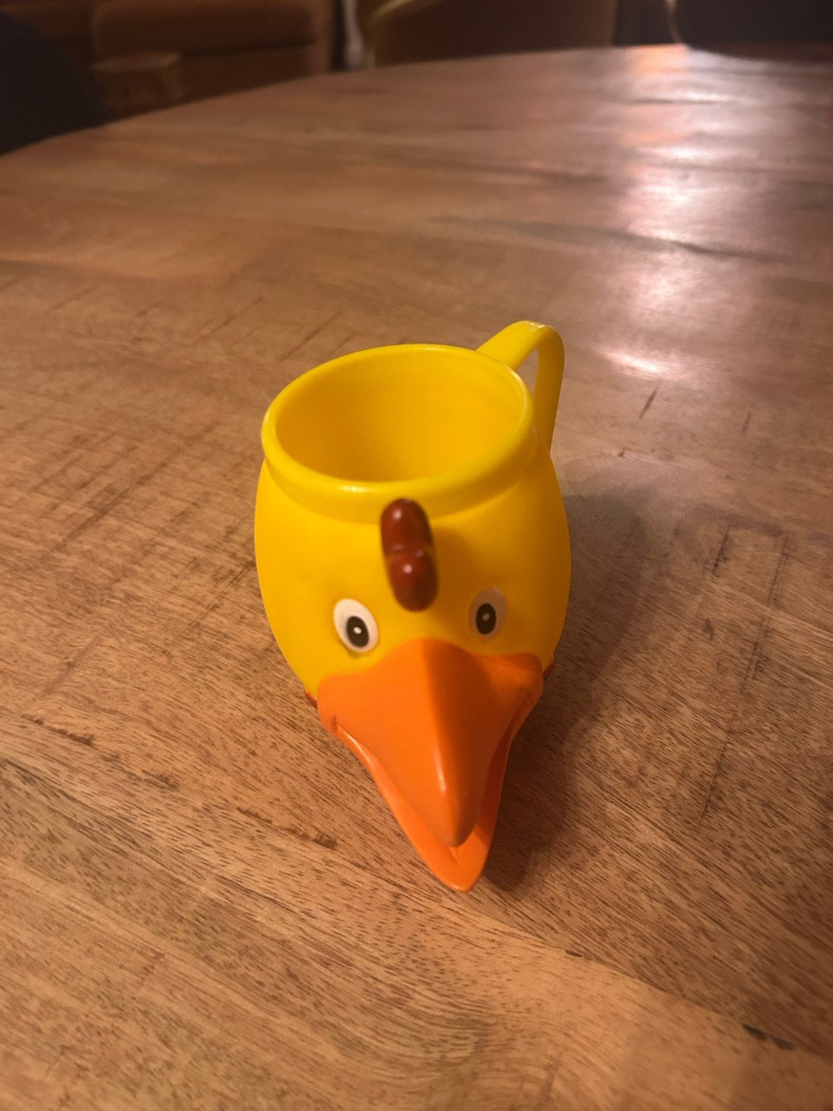 Leuke gele kip beker voor kinderen, Ophalen of Verzenden, Gebruikt
