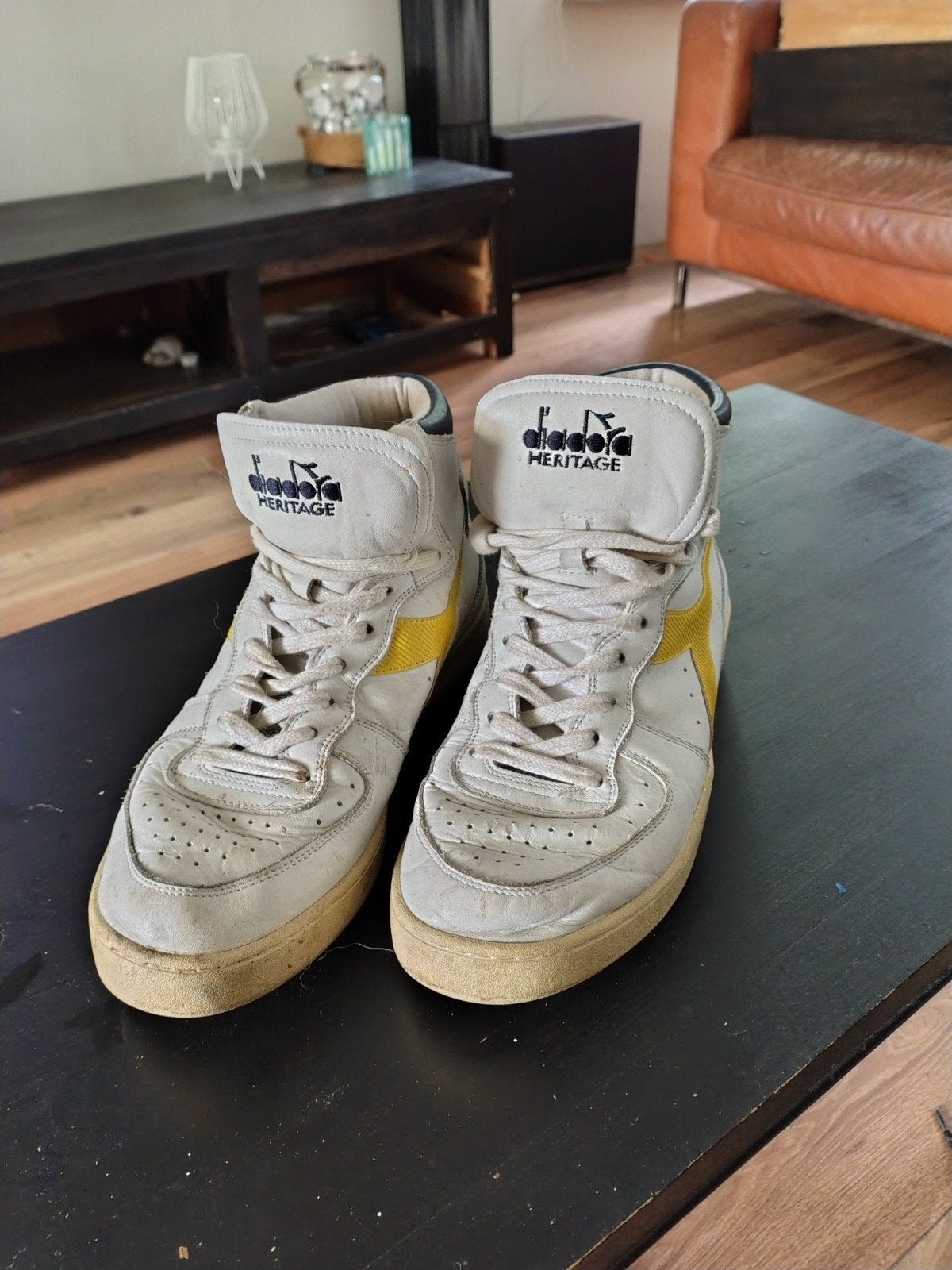 Diadora Heritage Hoge Basketbalschoenen Maat 44, Kleding | Heren, Ophalen of Verzenden, Sneakers of Gympen, Gedragen, Diadora