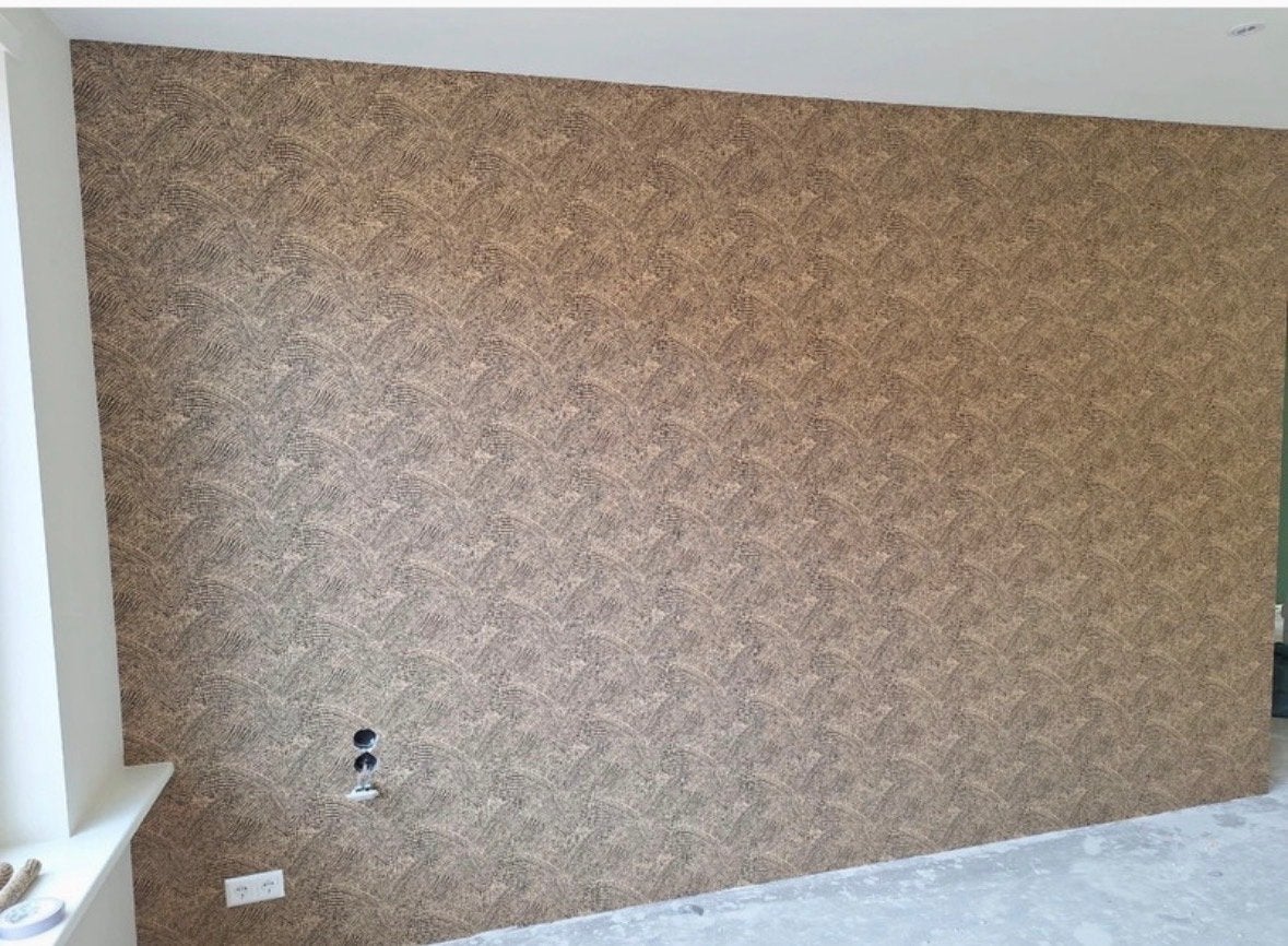 Hookedonwalls Leopard Walk Behang - 1 rol + restanten, Huis en Inrichting, Stoffering | Behang, Ophalen, Bruin, Overige merken