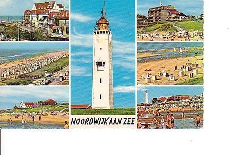 Ansichtkaart 	Noordwijk aan Zee	7-luik	Vuurtoren, Verzenden, 1960 tot 1980, Gelopen, Zuid-Holland
